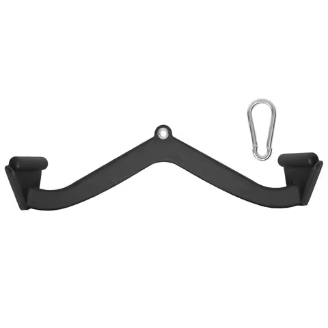 LAT Pulldown Attachment, Cable Machine Rowing V-bar Attachment, Tricep Pull Down Bar, Back Strength 