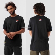 NIKE 彩色 刺繡LOGO 電繡 7勾 短袖 短T DJ1569-010 100 黑 男 現貨 M號 亞洲版型