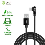 DAP Gamer USB Cable Android Type C Fast Charging Data Cable - 12 Month Warranty D-L02T