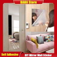 DIY Full Body Mirror Wall Sticker Self-adhesive Bedroom Bathroom waterproof Acrylic Mirror