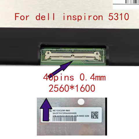 N133GCA-GQ1 NE133QDM-N60 M133NW4J R0 Laptop LED Screen for Dell Inspiron 5310 Notebook PC FHD Displa