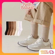 PARTY DECORATION K6628 K6628 Women's Long Socks Vertical Stripes Solid Color Women Socks Unisex Long