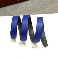 本月特價!!! 全新愛馬士皮帶,女士95碼, 38mm, 無扣, 黑色SWIFT, 藍色TOGO, HERMES BELT #BRAND NEW #香榭站正品