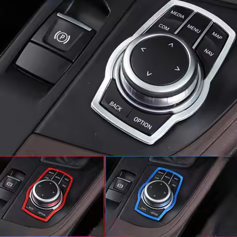 Car Multimedia Buttons Cover Molding Trim Car Accessories Interior for BMW 1 3 4 5 7 Series X1 X3 X4