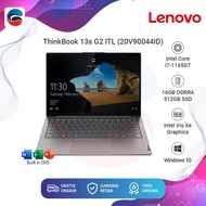 LENOVO Laptop ThinkBook 13s G2 ITL Intel Core i7 1165G7 16GB 512 SSD [20V90044ID]