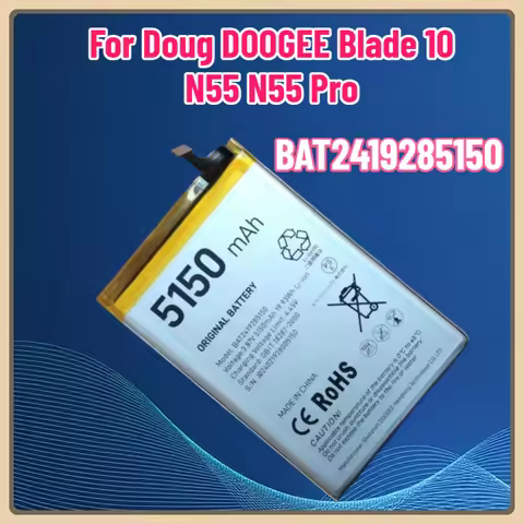 3.87V 5150mAh Battery BAT2419285150 Suitable for Doug DOOGEE Blade 10 N55 N55 Pro