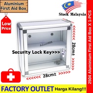 Transparent Aluminium First Aid Box Security Lock Key / Peti Kecemasan / 透明铝药箱收纳盒#Aid #Peti #Kecemas