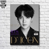 Bts Suga DICON Poster Solid Wood Frame A4 SUG111