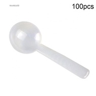 【Popular】 100pcs/Set 1g White Plastic Measuring Spoon Gram Scoop Food Spoon