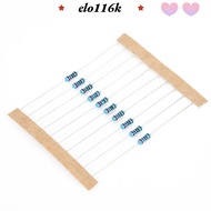 ELOK 300PCS Fixed Resistor, 1/4w 1% Tolerance Metal Film Resistor, High Accuracy 10-1M Resistor Asso
