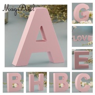 MagiDeal Wooden Pink 26 alphabet and letters Marquee Letters Wall  Hanging Signs A