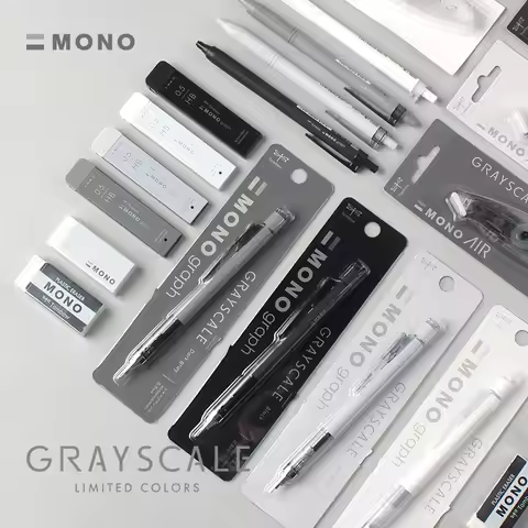 Tombow MONO GRAYSCALE Series Limited Correction Eraser Lead Core Automatic Pencil and Oil Pen