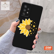 HP Softcase Samsung Galaxy A52 5G / A52s 5G - Rajacase - Samsung A52 5G Case - Flower Case Motif - S