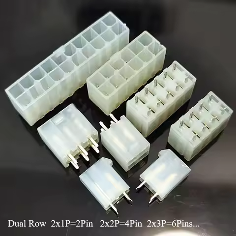 10Pcs MX4.2 5557 4.2mm Dual Row Straight 5569-2x1/2/4/6/8/10/12A 2P-24Pin Automotive ATX Connector D