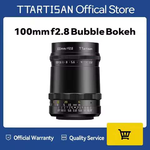 TTARTISAN 100mm f2.8 Bubble Bokeh Full Frame Lens M42 Mount Can Be Transferred to Sony E Canon EF RF