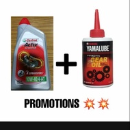 4T CASTROL SCOOTER 10W-40 + GEAR OIL