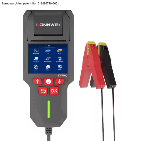 KONNWEI KW700 Professional 12V 24V Automotive Battery Tester Car Battery Capacity Tester With Printe