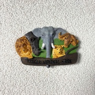 【Shipment within 24 hours‌】 Set Magnet Peti Sejuk Kraf Tangan 5 Haiwan Safari Afrika Selatan Catan W