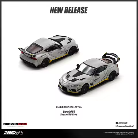 INNO 1:64 SUPRA A90 DarwinPRO Matt Grey Diecast Model Car