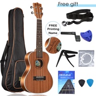 ≮411≯ INITER Ukulele 21/23/26 inci gitar Ukulele soprano/konsert/tenor sapele gitar kayu Hawaii git