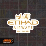 Etihad Airways Sticker Size 7 x 4.5 Cm