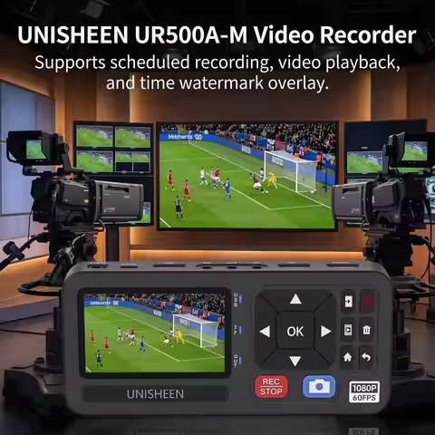 UNISHEEN FHD Video Capture Box 1080P 60FPS Video to Digital Converter 4K HDMI/CVBS/VGA/YPBPR Inputs 