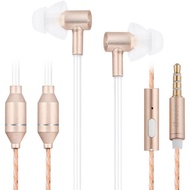 ibrain Air Tube Headphones EMF Free Airtube Earbuds Wired Air Tube Headset with Microphone in Ear Ea