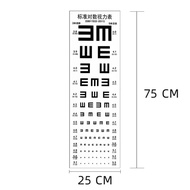 Waterproof Snellen Eye Chart Standard Visual Testing Acuity Chart Measure Adults Kids Eye Vision Exa