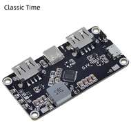 IP5328P USB คู่18650เครื่องชาร์จแบตเตอรี่ขุมทรัพย์ Tpye-C 3.7V ถึง5V 9V 12V ก้าวขึ้นชาร์จอย่างรวดเร็