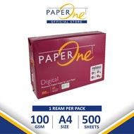 PaperOne Digital 100 GSM A4 Paper A4 (A4 - 500 Sheets - 1 Ream)