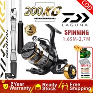 2025 NEW DAIWA Rod Fishing Set Reel Pancing Set Spinning Rod Joran Pancing 1 Set Reel Spinning Surf