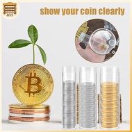 [8C15] 10pcs Coin Tubes Quarter Rolls Wrappers Plastic Coin Holders Clear Coin Storage Containers [8