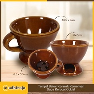 Bukhur Cone Incense Burner Chocolate Incense Cup/