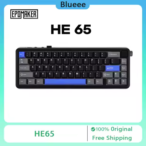 EPOMAKER HE65 Mec 65% ANSI Layout Gasket-Mounted Type-C Wired/Bluetooth 5.0/2.4GHz Wireless Mechanic