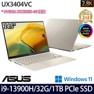 《ASUS 華碩》UX3404VC-0142D13900H(14.5吋2.8K/i9-13900H/32G/1TB PCIe SSD/RTX3050/W11)