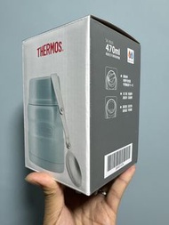 Thermos 膳魔師 470ml 內附可摺式 不銹鋼 湯羹 湯匙 天地風物 高真空不鏽鋼食物罐 ###保暖壺 保溫壺 飯盒 飯壺 食物壺 飯兜 食物兜 食物盒 午餐盒 午餐兜 午餐壺 學生飯盒 飯煲