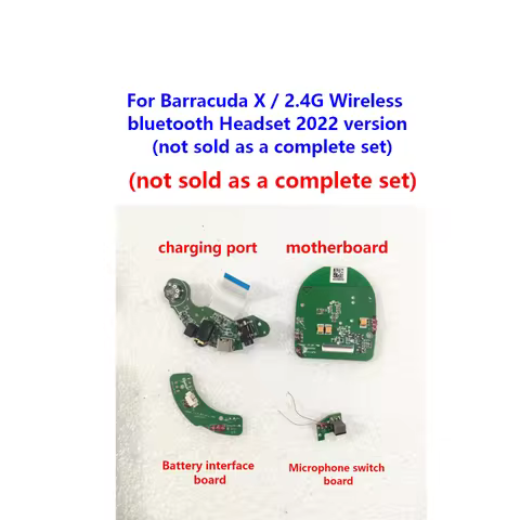 Original replacement For Razer Barracuda X / 2.4G Wireless bluetooth Headset Motherboard charging po