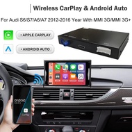 Wireless Android Auto Carplay For 2012-2016 Audi A6 A7 HN+ With Nav Camera Interface MMI 3G System