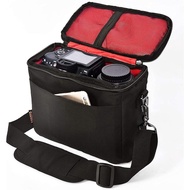Camera Shoulder Bag Waterproof Nylon with Rain Cover for DSLR/SLR Cameras Nikon D3500 D5600 D7500 D610 Canon EOS 4000D 2000D SL3 T7 M50 M6 SX530 Fujifilm X-T20, Stylish Daily Bag (Black) [Japan Product][日本产品]