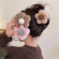 Korean Fashion Winter Velvet Feel 3D Flower Soft Hair Clip Hair Accessories LYX2025.12.23