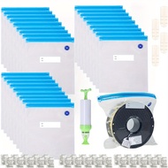 34/65pcs Wire Storage Bag Vacuum Kit, 15/30pcs 3D Printer Wire Sealing Bag Desiccant/Sealing Clip/Ha
