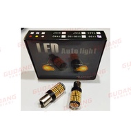 BULB K-1 1156 BA15S YELLOW or WHITE