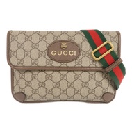 GUCCI 塗層帆布GG Supreme Waist Bag金扣腰包