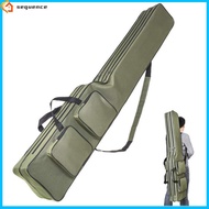 SQE IN stock! Fishing Tackle Storage Bag 130cm/4.27ft Portable Fishing Rod Reel Organizer Fishing Pole Gear Tool Cases