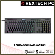 REDRAGON K618 Horus Wireless RGB Low Profile Red Switch Mechanical Keyboard