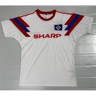 Retro uniform 90 91 Hamburger SV Jersey home 1990 1991 Men's Sports shirt S-XXL