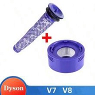 Dyson แผ่นกรอง Pre Filter + HEPA Post V7 V8 อะไหล่เครื่องดูดฝุ่น Pre-Filter และ Post-Filter