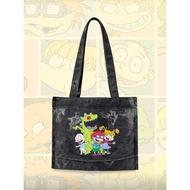 Nick 90's X ROMWE Women's Cartoon Pattern Large Capacity Fashion Shoulder Bag