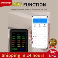 GARRYFIZH เครื่องวัดคุณภาพอากาศแบบพกพา 9in1 PM2.5 PM10 CO CO2 TVOC HCHO AQI เครื่องทดสอบอุณหภูมิและค