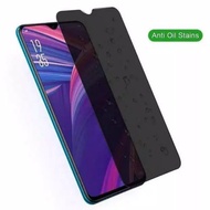 REALME 2/2pro/3pro/3i/5/5i/5pro/5x/6s/6i/6pro/7i/7i/7pro/U1 Tempered glass anti SPY Full black
